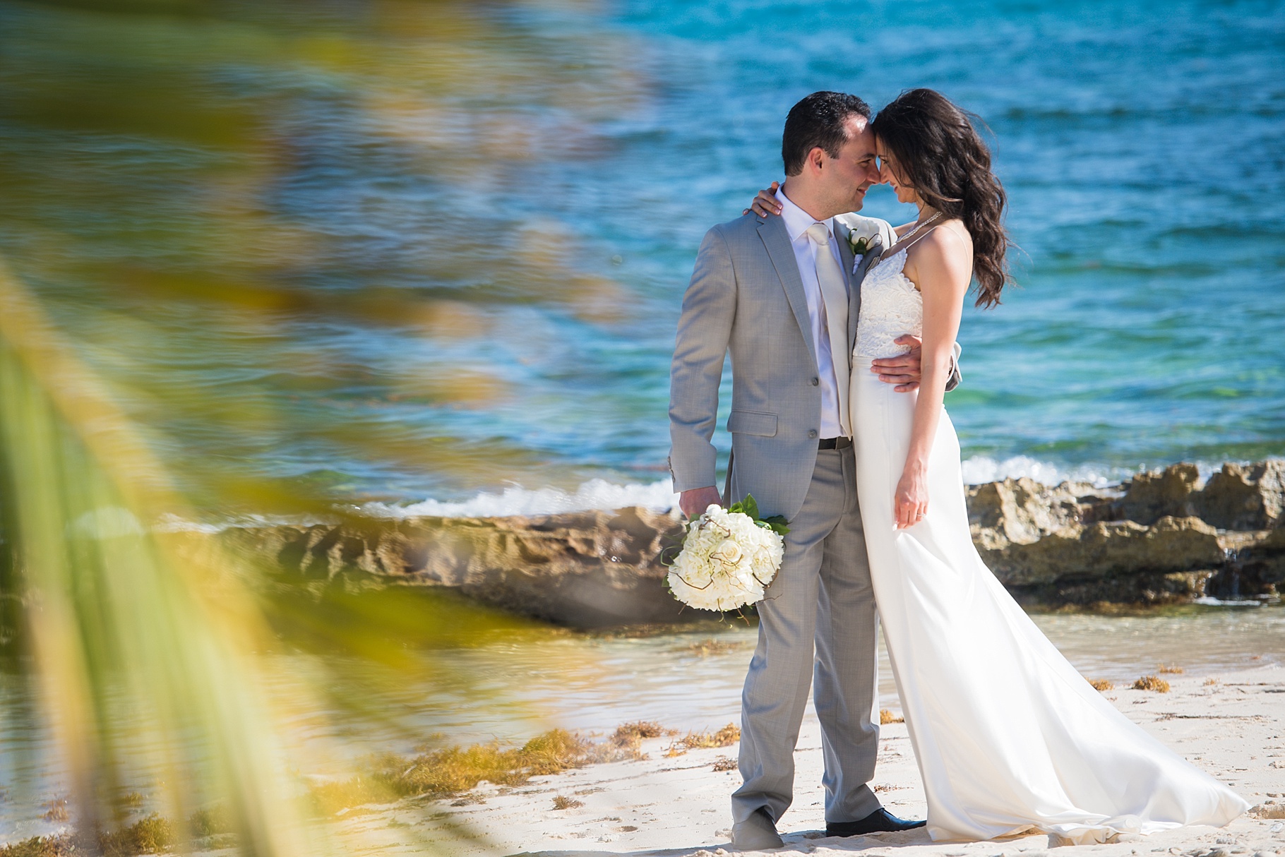 private beach wedding