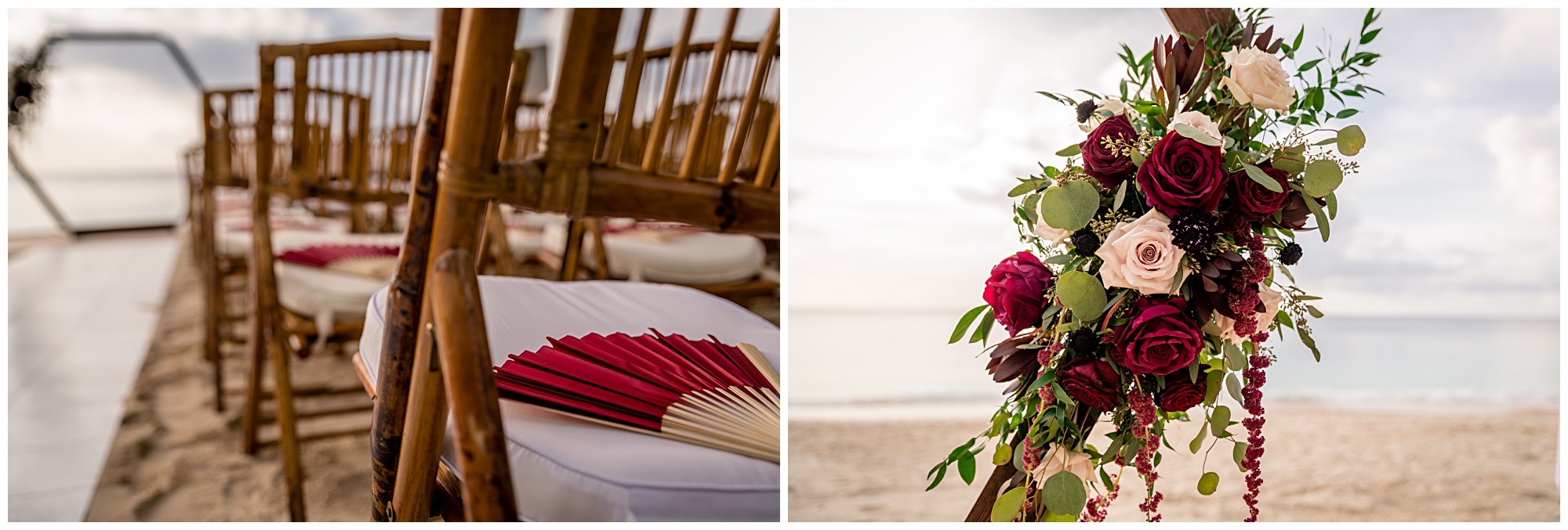 seven mile beach wedding decor