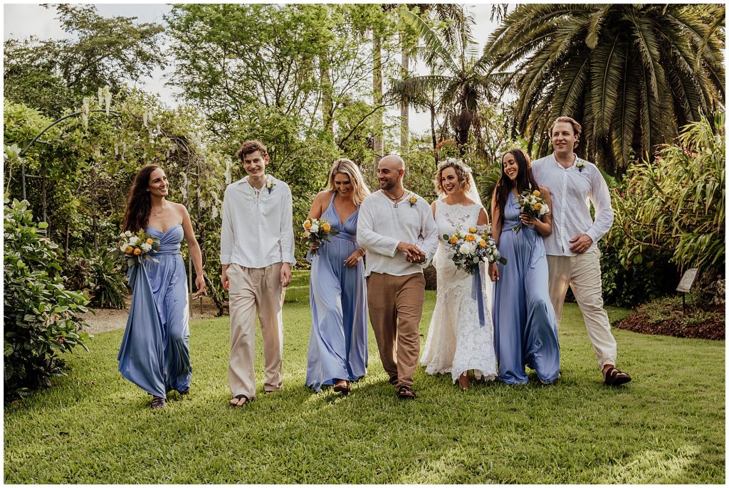 botanical gardens wedding
bridal party